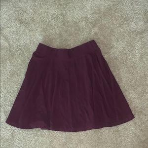 Maroon Skater Skirt